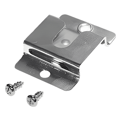 Clip de Metal para Micrófono / 3 cm x 6 cm / Instalación en Vehículos / 3 Tornillos Incluidos