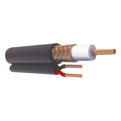 Bobina de 305 Metros (1000 Pies) de Cable RG59 Siamés, Malla de Cobre y Aluminio, CCA, Hecho en México, Optimizado para HD, Para Uso en Intemperie.