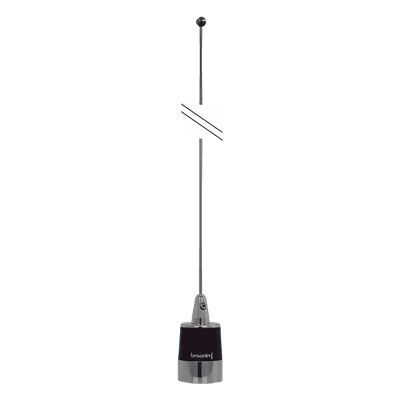 Kit de Antena Móvil VHF / 144-174 MHz / 3 dBi / 200 W / 124 cm / Cable RG-58 5 m (16.4 ft) / Montaje NMO