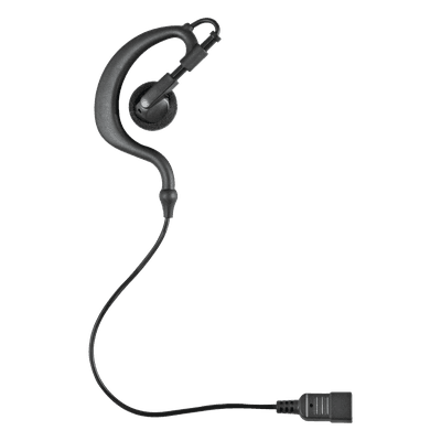 Audífono de Gancho para Radio / Cables Reforzados con Kevlar / Conector 5 lbs / Compatible 1 y 2 Cables / PTT Optimizado