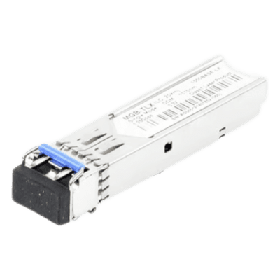 Transceptor SFP Industrial / 1000BASE-LX / Monomodo LC / Alcance 20 km (12.4 mi) / Rango -40 a 75°C / Hot-Pluggable