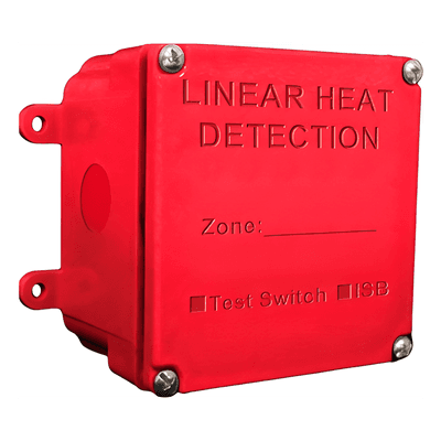 Caja de Empalme / Detección Lineal de Calor / Polímeros Térmicos / Conductores Tri-Metálicos / Temperatura -20°C a 60°C / Clase 1 Div.2 / 10x10x5 cm