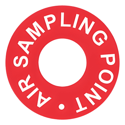 Etiqueta de Punto de Muestreo / Tubería de Aspiración / CPVC Resistente al Fuego / UL Certificado / NFPA / 1/2 Pulgada / Paquete 125 Piezas
