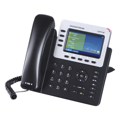 Teléfono IP Empresarial / 4 Líneas / Pantalla TFT LCD 4.3" / Dual Gigabit Ethernet / PoE / Bluetooth 2.1 / Conferencia 5 Vías / 160 BLF con Expansión