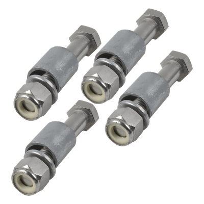 Juego de Tornillos para Placa Igualadora / Acero 1/2 x 3 pulgadas / Rosca Profunda / Acabado Galvanizado