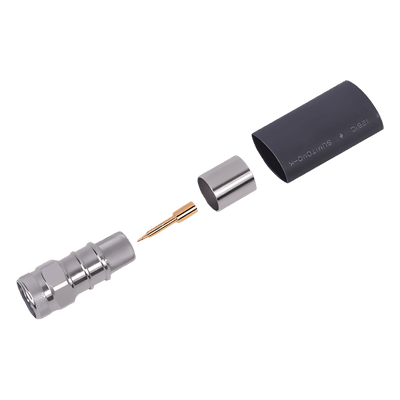 Conector RF N Macho Hexagonal / Anillo Plegable / Para Cable LMR-600 / LP600 / CNT-600 / Contacto Oro / Aislante Teflón