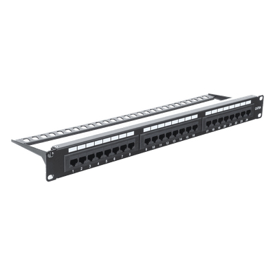 Panel de Parcheo Punchdown / 24 Puertos / Cat6A / 19 Pulgadas (48.26 cm) / 1U / UTP / T568A-T568B