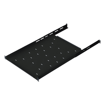 Charola Ajustable para Rack / 19" / 1U / Profundidad 633-816 mm (2.08-2.68 ft) / Acero Calibre 16 / Carga 44 kg (97 lb)