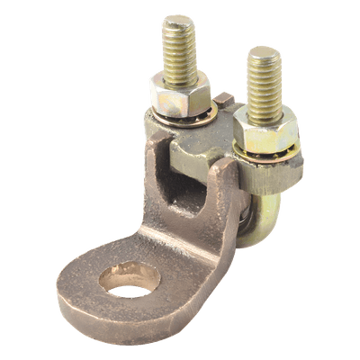 Conector de Bornes / 1/2" / Calibre 1/0 AWG a 250 KCM / Bronce / Sin Soldadura / Acero Tropicalizado