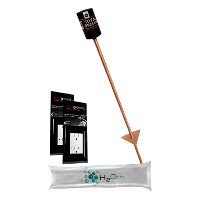 Kit de Aterrizaje Residencial / 2 Contactos Duplex / 15 A / Filtro LCR 12.5 cm / Altura 97 cm (3.2 ft)
