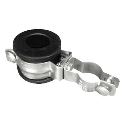 Aislador para Bajada de Cable / Separación 4-5 cm / Calibre 250 kcm / Cuerpo Galvanizado / Neopreno / 1.5 m entre Aisladores