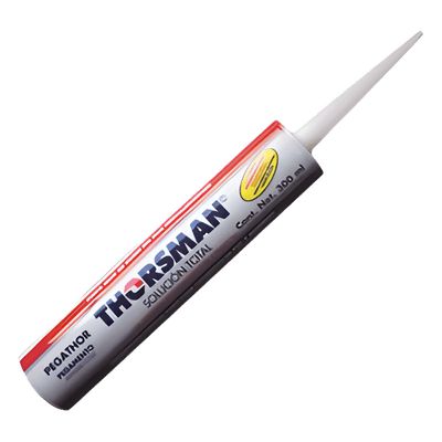 Pegamento para canaletas / 300ml / -20°C a +70°C / Resistencia 45 kg/cm² / 75% sólidos / Blanco