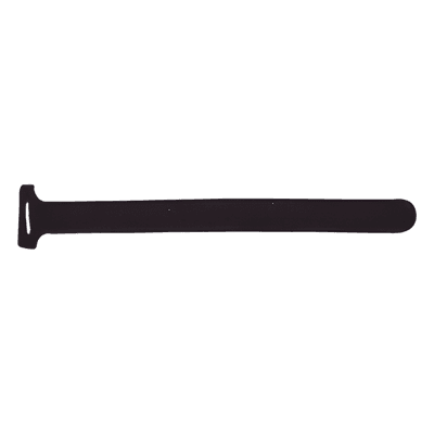 Cincho de contacto reutilizable / 210 x 16 mm / Nylon y polipropileno negro / 20 piezas / 0.69 x 0.63 pulgadas