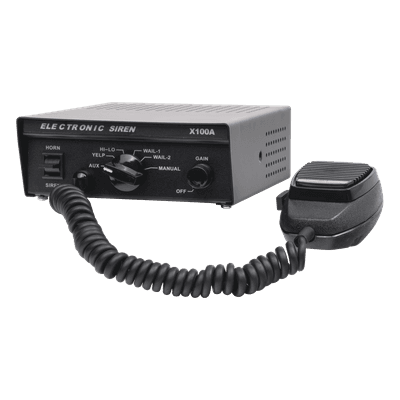Sirena Vehicular / 100 W / 115 dB / 12 VCC / 6 Tonos Programables / Micrófono Integrado