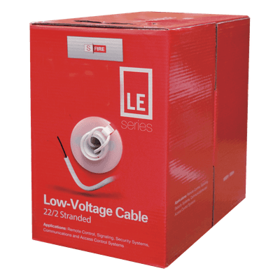 Cable para Alarma / 2x22 AWG / CCA / PVC Retardante a la Flama / Bobina 305 m (1000 ft) / Blanco