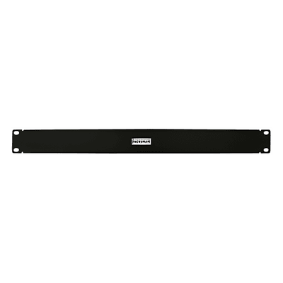 Panel ciego para rack / 1UR / 19in / Acero calibre 18 / Acabado negro semi-mate