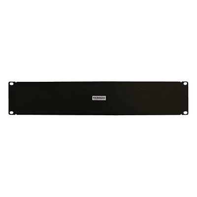 Panel ciego para rack / 19in / 2UR / Acero calibre 18 / 1.21 mm / 0.544 kg / 3.5 x 19 in