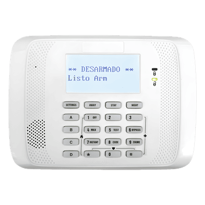 Teclado / Transceiver / Pantalla alfanumérica 4 líneas / Receptor RF 200 pies / Compatible serie 5800