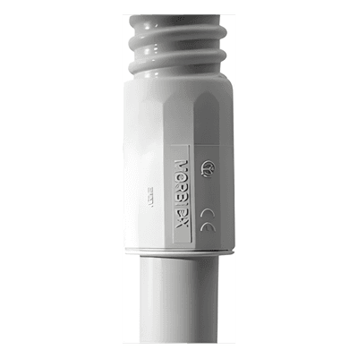 Conector de Transición Rígido-Flexible / PVC Auto-Extinguible / 32 mm / IP65 / -24 a 60°C / Sin Halógenos