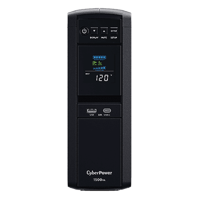 UPS de 1500 VA/900 W, Topología Línea Interactiva, Entrada 120 Vca NEMA 5-15P, Onda Senoidal Pura, Tipo Torre, Con 10 Tomas NEMA 5-15R