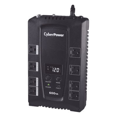 UPS de 600 VA/340 W, Topología Standby, Entrada 120 Vca NEMA 5-15P, Tipo Gabinete Compacto, Con 8 Tomas NEMA 5-15R
