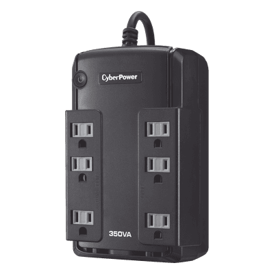 UPS de 350 VA/255 W, Topología Standby, Entrada 120 Vca NEMA 5-15P, Tipo Gabinete Compacto, Con 6 Tomas NEMA 5-15R