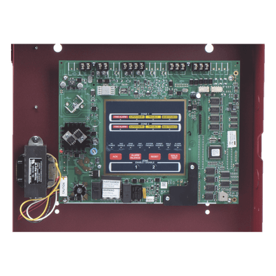 Panel convencional de detección de incendio / 4 zonas IDC / 2 NAC 24 VCC 2.5 A / Compatible i3 / UL, MEA, CSFM / 120 VCA