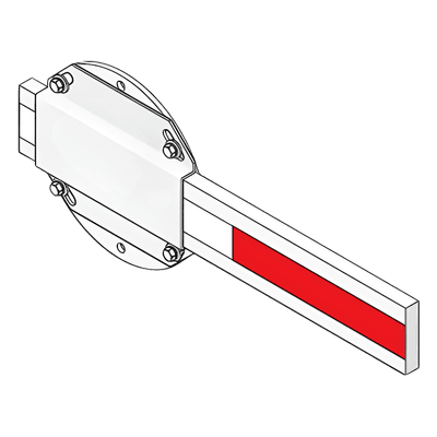 Mástil de Barrera Vehicular / Madera Resistente / 14 ft (4.26 m) / Compatibilidad Dual / Montaje Izquierdo o Derecho