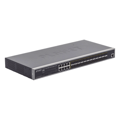 Switch Administrable Capa 2 / 24 Puertos SFP Gigabit / 8 Puertos Combo RJ45 / Fuente Redundante / 35.7 Mpps