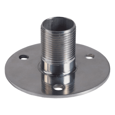 Soporte de Antena / Montaje Recto 1" / Acero Inoxidable / Base con Brida / 2.54 cm