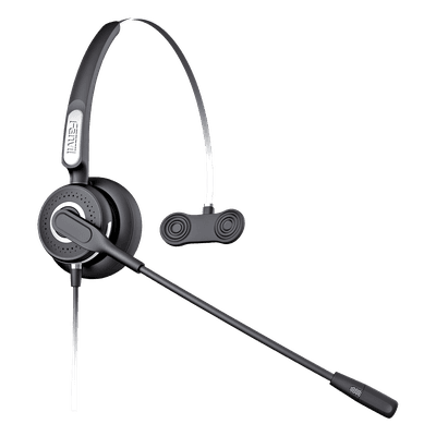 Diadema Con Tecnología AntiShock Para Teléfonos IP FANVIL Y Polycom Micrófono de Cancelación de Ruido y Cable Resistente a Jaloneos