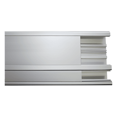 Canaleta de aluminio / 140 x 41 mm / Tramo 3 m (9.84 ft) / Anodizado natural / -20°C a 120°C