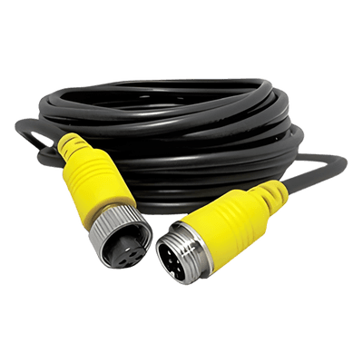 Cable Extensor Vehicular / 11 m (36.1 ft) / Conector Aviación / Video Audio Alimentación / Analógico y AHD / 5.5 mm Diámetro