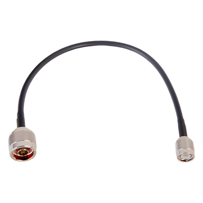 Jumper Coaxial / 30 cm (0.98 ft) / RG-58U / N Macho a TNC Macho / 50 Ω / 9.84 dB@450 MHz