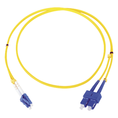 Jumper de Fibra Óptica Monomodo LC/SC Duplex de 1 Metro (3.28 Pies)