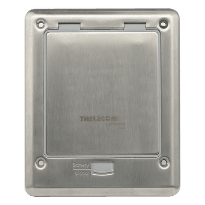 Caja de Piso / IP66 Cerrada / 120 kg Carga / 17.4x14.3x8 cm / Aluminio / TIA/EIA