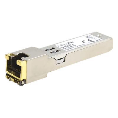 Convertidor SFP a Ethernet / 10/100/1000 Mbps / 1.25 Gbps / 100 m (328 pies) / RJ45 / 0 a 85 °C