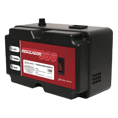 Regulador de Voltaje TOTAL GROUND de 450VA/360 Watts, 480 Joules de Protección L-N, L-G y N-G.