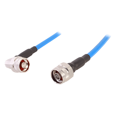Cable RF Coaxial Plenum / SSP-250-LLPL / 1/4" (6.35 mm) / 1 m (3.28 pies) / N Macho a N Macho / Bajo PIM ≤-155 dBc / 0-6 GHz / Blindaje >100 dB