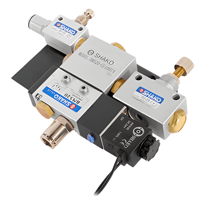 Electroválvula Industrial / 24 VDC / Presión 2-8 kgf/cm² / Aluminio / -10 a 60 °C / Aire Comprimido