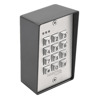 Teclado de Control de Acceso / 1,200 Usuarios / 3 Grupos Independientes / 3 Relevadores / Salida Wiegand / Antivandálico / Retroiluminación LED