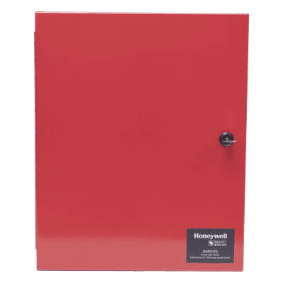 Fuente de Alimentación Remota Direccionable / 6 A / 4 Salidas NAC o Auxiliar 24 VCC / Gabinete Rojo / 12.25' x 16' x 3'