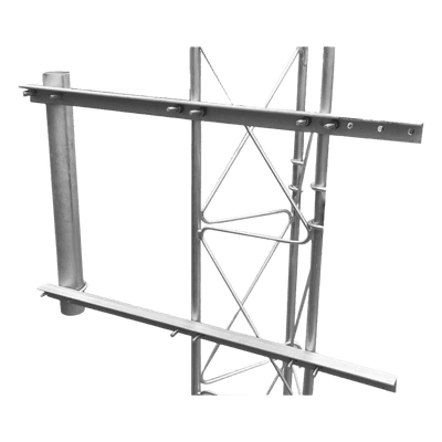 Brazo para Torre Arriostrada / Acero ASTM A36 / Ø 3' Cal. 16 / Ángulos 89.5 cm / Galvanizado por Inmersión / Compatibilidad STZ30G/35G/45G