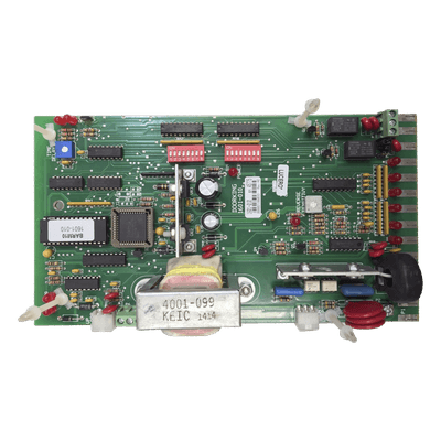 Tablilla de Control para Barrera Vehicular / 115 VAC / Configuración DIP / Sensores de Contacto y No Contacto / Temporizador 1-59 s / Montaje en Concreto