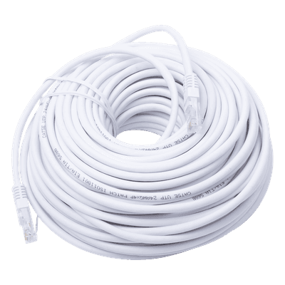 Cable de Parcheo UTP Cat5e / 30 m (98.43 ft) / 100 Ohm / 10/100Base-T / Blanco
