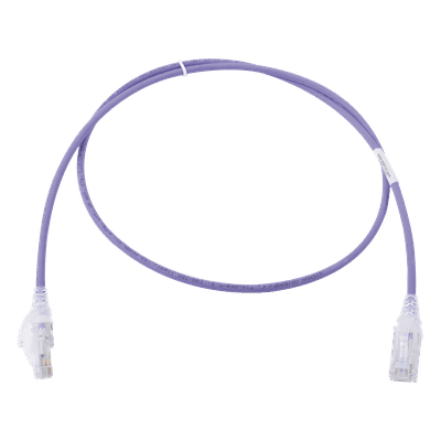Patch Cord Cat6 UTP / 28AWG / 0.91 m (3 ft) / CM/LS0H / Diámetro 4.0 mm / Violeta