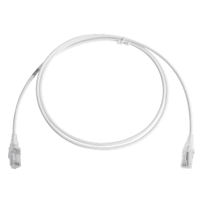 Patch Cord Modular Cat6 UTP / 28AWG / CM/LS0H / 1.52 m (5 Pies) / Diámetro 4.0 mm / Blanco