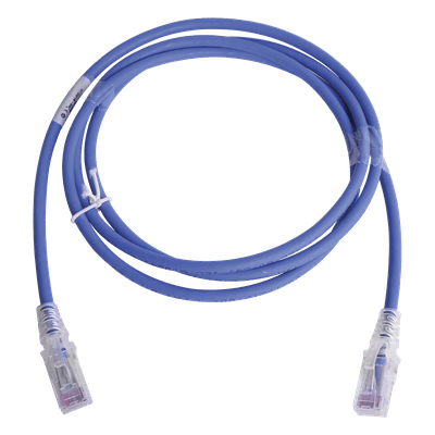 Patch Cord Cat6 UTP / CM/LS0H / 1.52 m (5 pies) / 250 MHz / PoE / Ultra Delgado / Azul