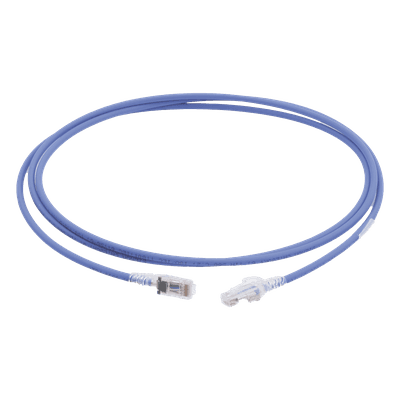 Patch Cord Cat6 UTP / 7 Pies (2.13 m) / CM/LS0H / 26 AWG / 250 MHz / Azul