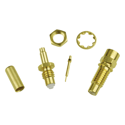 Conector Jack SMC / Anillo Plegable / Cable RG-316 / Montaje en Chasis
